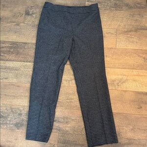 Talbots Women’s Houndstooth Ankle Pants Straight Leg Navy Size‎ 10